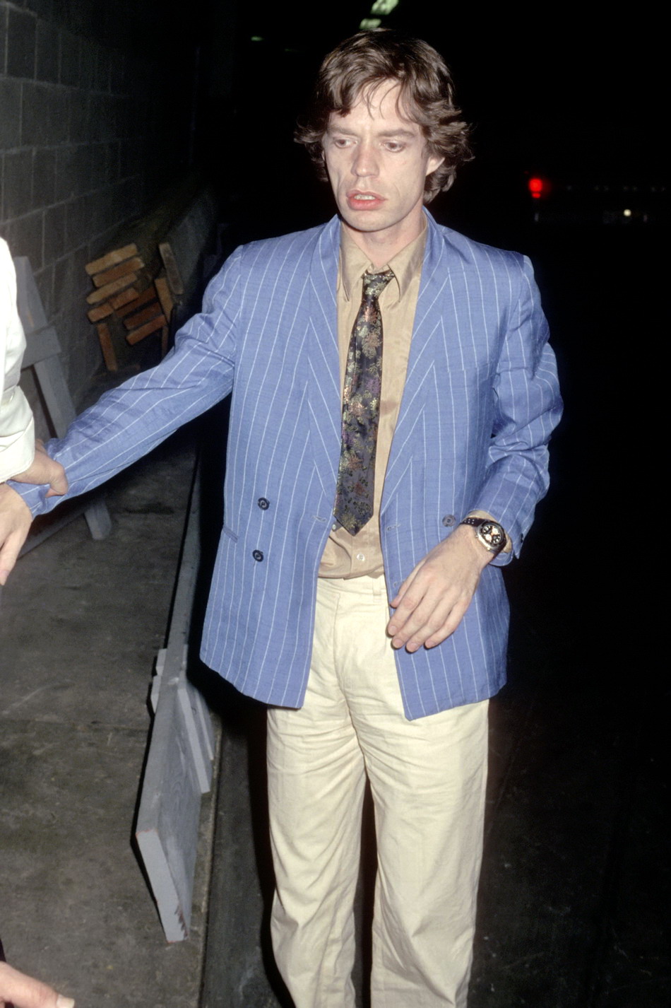Mick Jagger Wearing Heuer Autavia, 1978