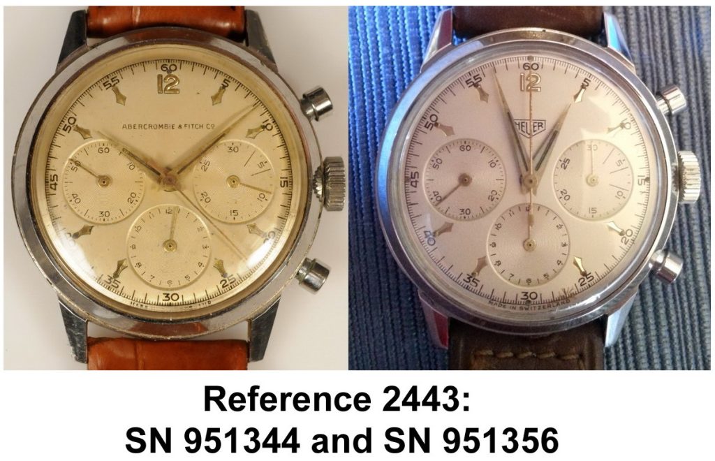 Heuer Reference 2443 -- Serial Numbers
