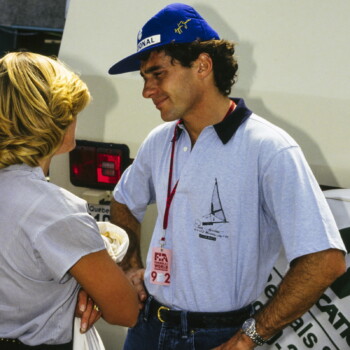 CIRCUIT GILLES-VILLENEUVE, CANADA - JUNE 14: Ayrton Senna during the Canadian GP at Circuit Gilles-Villeneuve on June 14, 1992 in Circuit Gilles-Villeneuve, Canada. (Photo by Ercole Colombo / Studio Colombo/Getty Images)